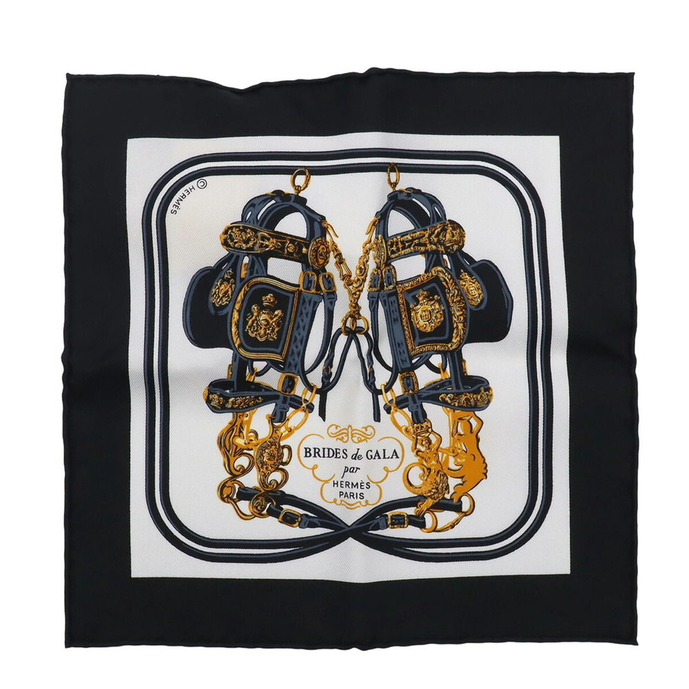 HERMES Carre Nano 20 Brides de Gala Mini Bandana Scarf Muffler Handkerchief 1...